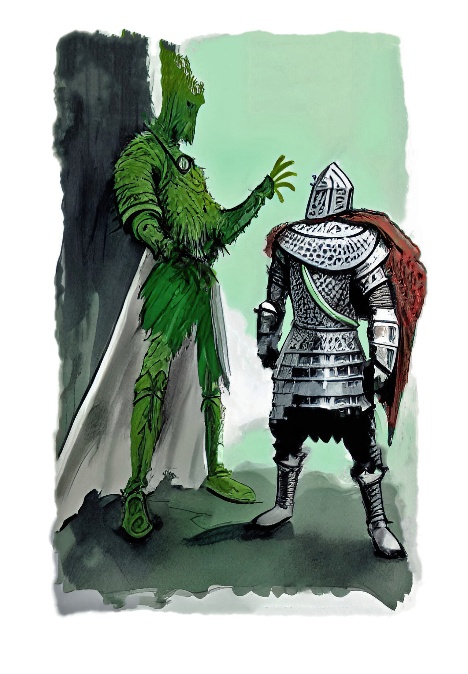 Sir Gawain and the Green Knight (single picture)