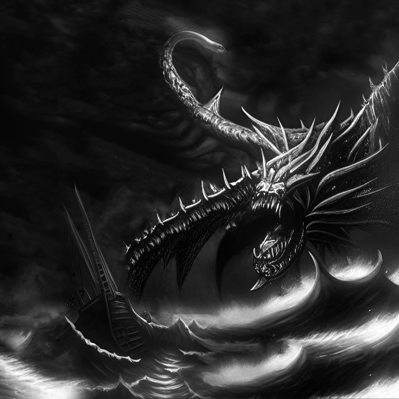 Heavy metal album cover (single picture)