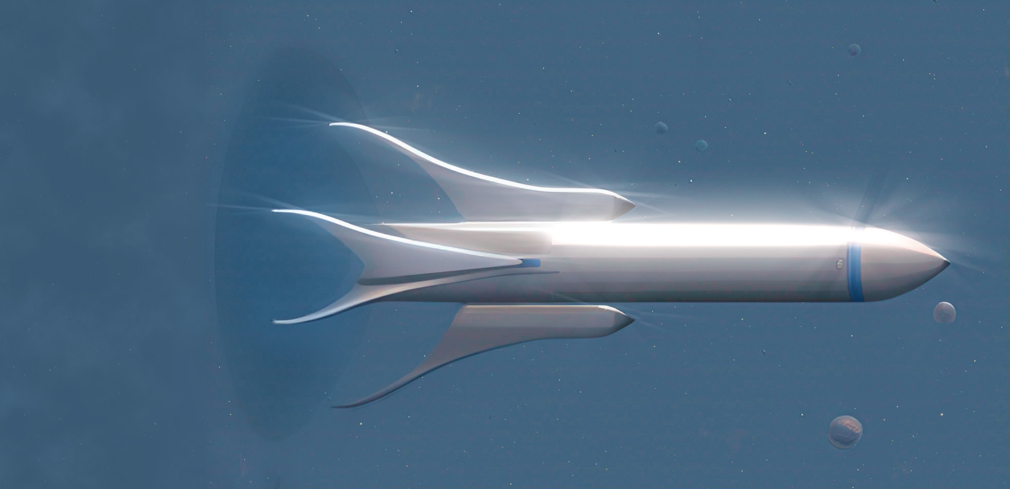 Space Rocket Warp Emerge (single picture)